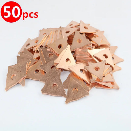 50Pcs Star & Triangle Dent Pulling Washers – Spot Welder Consumables for Automotive Panel Repair & Sheet Metal Welding Machine Accessories