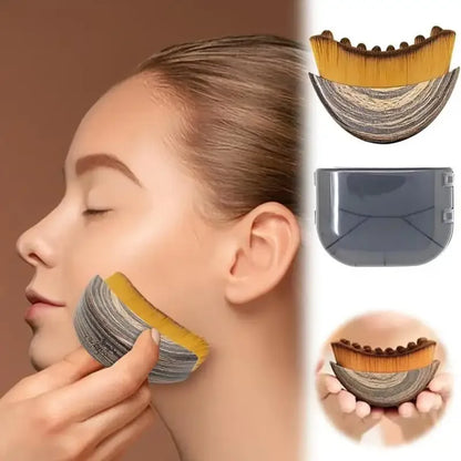 Lymphatic Contour Face Brush – Dry Brushing Massager for Face Sculpting & Drainage