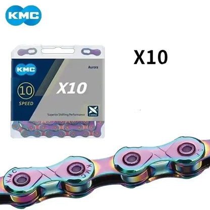 KMC X8 X9 X10 X11 X12 Bicycle Chain – 8v, 9v, 10v, 11v, 12v, 118L/126L, Road/MTB Chain with Quick-Link for SHIMANO SRAM Crankset