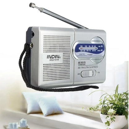 BC-R119 AM/FM Battery Operated Portable Radio – Best Reception, Long-Lasting for Emergency, Hurricane, Running & Home Use
