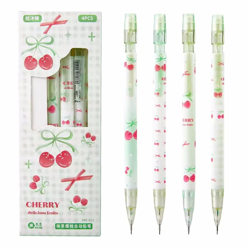4-Piece 0.5mm Mechanical Pencil Set - Smooth-Writing Automatic Pencils with Erasers for School, Office and Everyday Use