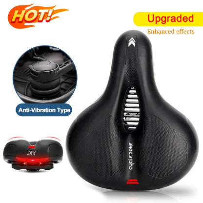 Hollow Breathable Bicycle Saddle - Shock Absorbing Comfortable MTB Road Bike Seat for Men & Women