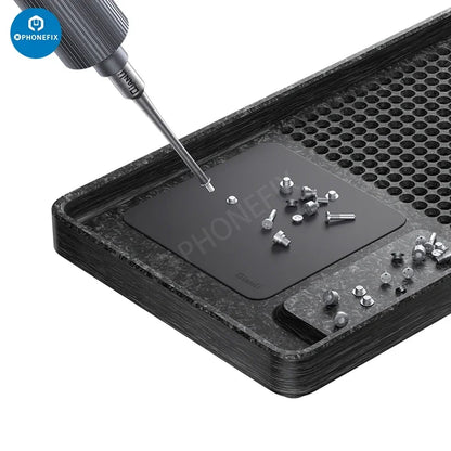 Qianli Magnetic Screw Bit Storage Tray – Small Screw Holder Plate for Mobile Phone Repair, RC Car, and Drone Tools
