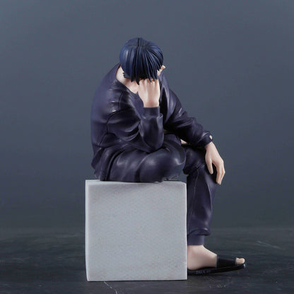 Jujutsu Kaisen Toji Fushiguro Figure - Sitting Pose Anime Collectible Decor Toy