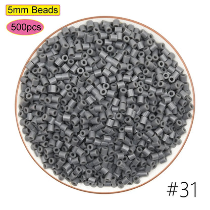 5mm Fuse Beads for Kids – Animal & Creative DIY Perler Hama Beads, Educational Pixel Puzzle, Iron Pegboard Mosaic Pattern Toy