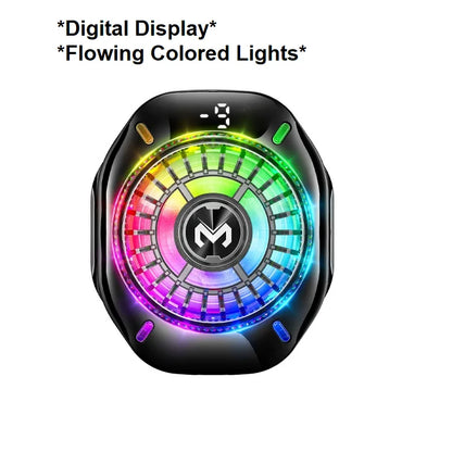 MEMO CX10 Semiconductor Phone Cooler – RGB Magnetic Clip-On Ice-Freezing Phone Cooling Fan for Gaming & Live Streaming Performance Boost