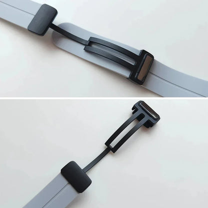 20mm/22mm Silicone Watch Strap - Magnetic Buckle Sport Band for Samsung Galaxy Watch, Huawei Watch GT 2/3 and Gear S3