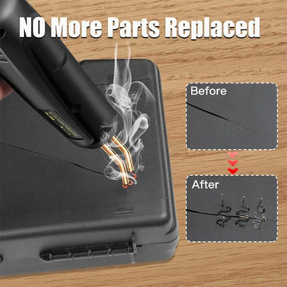 Upgraded 2-in-1 Plastic Welding Kit – 200W Hot Stapler & Soldering Gun with 6/4 Types Staples for Car Bumper Repair