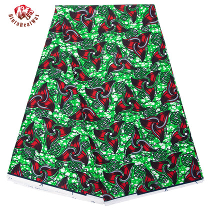 Bintarealwax Ankara Fabric - Wholesale Polyester Sewing Material for Women's Party Dresses FP6390