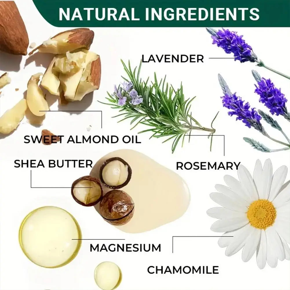 Magnesium Nerve Relief Cream - Deep Moisturizing Non-Greasy Body Butter for Knee, Joint & Muscle Comfort