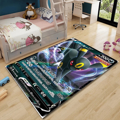 Pikachu Anime Area Rug - Non-Slip Pokemon Inspired Carpet for Living Room Kids Bedroom Home Decor
