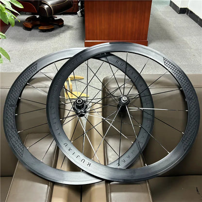 RUJIXU 700C Road Bike Wheelset - 30/40/50mm Aluminum Rim V-Brake & Disc Brake Bicycle Wheels