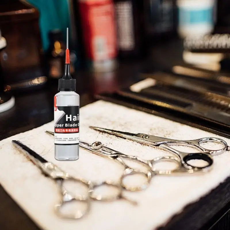 Trimmer Lubricating Oil - No Odor Hair Scissors Lubricant to Reduce Metal Friction & Maintain Hair Cutting Tools