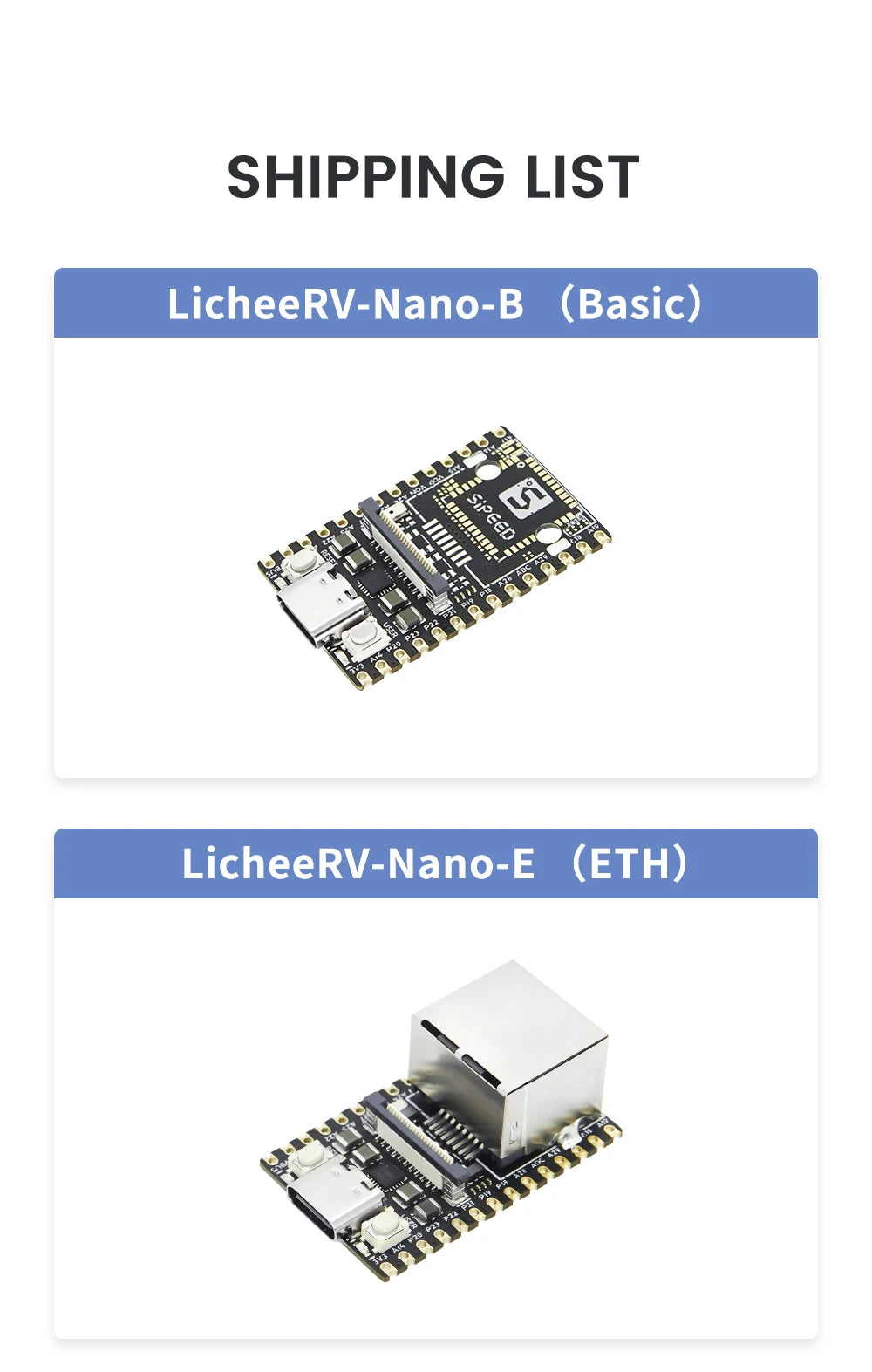Sipeed LicheeRV Nano SG2002 – WIFI6 Ethernet AI Visual RISC-V Development Board