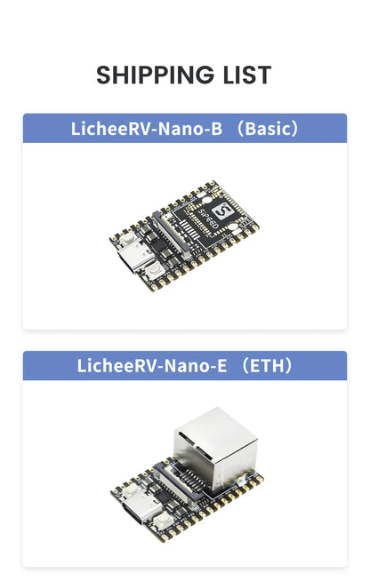 Sipeed LicheeRV Nano SG2002 – WIFI6 Ethernet AI Visual RISC-V Development Board