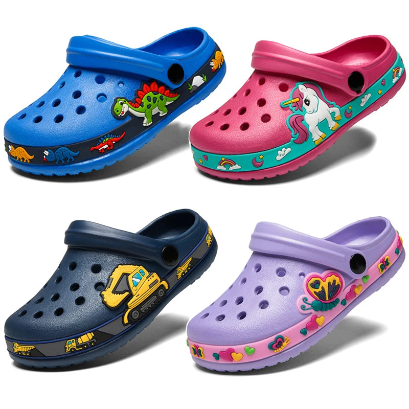 Cute Animal Baby Slippers – Summer Cartoon Sandals for Toddler Boys & Girls, Kids Beach Slides