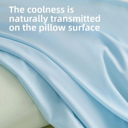 Universal Ice Silk Stretch Pillowcase - Cooling Elastic Cover for Memory Foam Pillows