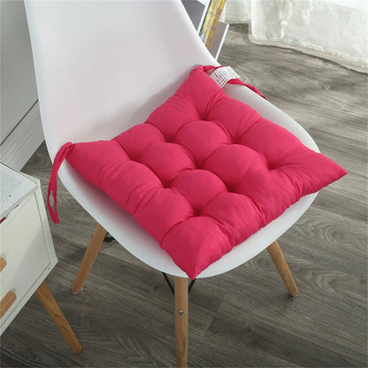 Solid Square Chair Cushion – Soft Cotton Upholstery for Office, Home, Car, and Garden Sun Lounge Seat