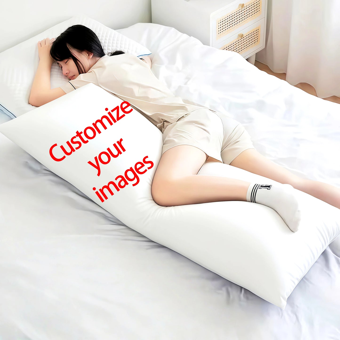 Custom Anime Body Pillowcase - Personalized Cartoon Star and Real Person Sleeping Pillow Cover