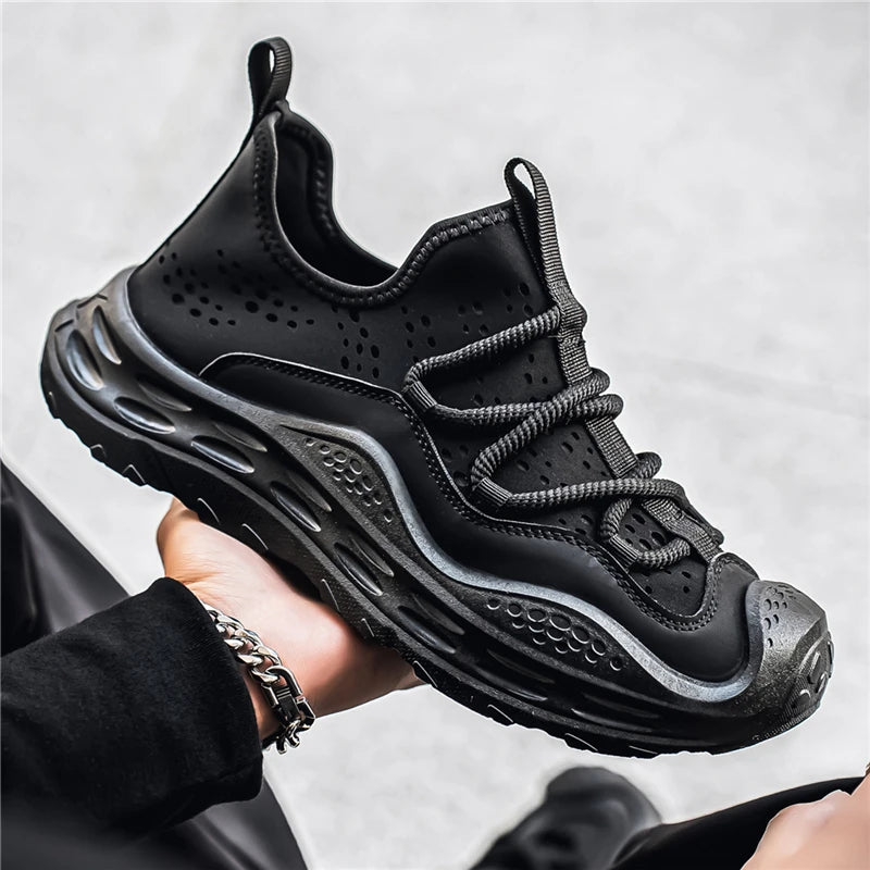 Men’s Casual Sport Sneakers - Breathable Thick Sole Shoes with Anti-Skid & Wear-Resistant Design