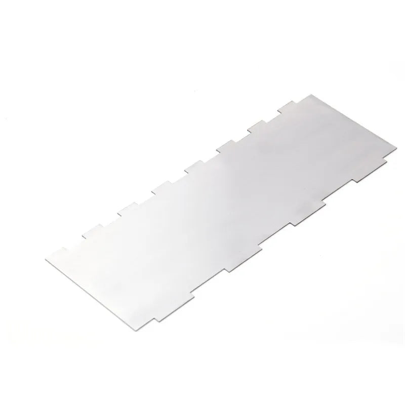 LMETJMA 10" Stainless Steel Cake Scraper – Double-Sided Patterned Edge Smoother & Pastry Cutter JT160