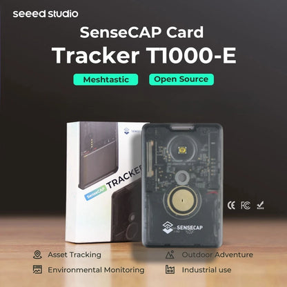 Meshtastic LoRa SenseCAP T1000-E GPS Tracker – 868MHz/915MHz, IP65, Antenna, nRF52840, BLE 5.0, Thread, Zigbee