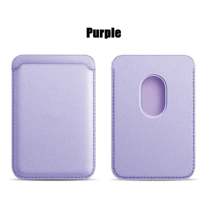 Leather MagSafe Wallet Case with Card Holder for iPhone 15 Pro Max, Compatible with iPhone 14, 13 & 12
