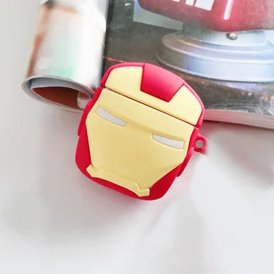 3D Cartoon Silicone Case for AirPods 1/2/3 & Pro/Pro 2 — Protective Wireless Earphone Cover with Hook
