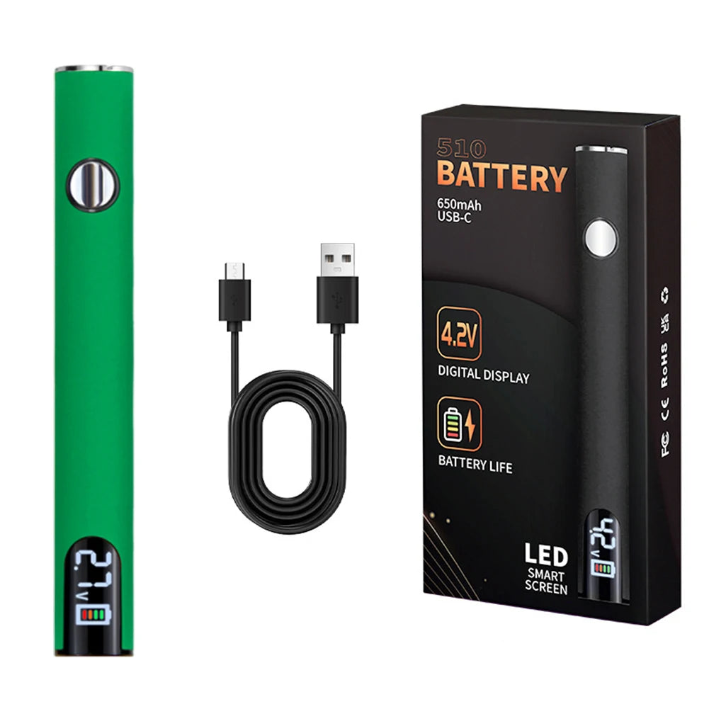 510 Thread 650mAh Rechargeable Battery Pen – Smart USB Charging Power Tool for Soldering & Mini Repair Applications