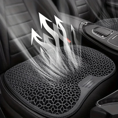 Honeycomb Gel Seat Cushion - Breathable Ergonomic Chair Pad for Car, Office & Home
