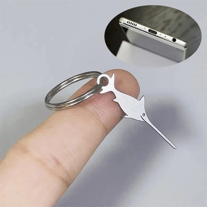 Swordfish-Shaped SIM Card Ejector Pin – Stainless Steel Needle for Universal Smartphone SIM Tray Removal
