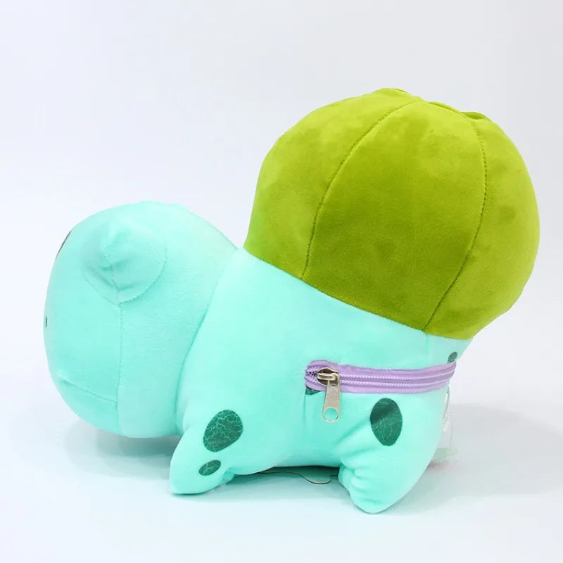 20cm Pokemon Reversible Plush Pillow – Ditto to Bulbasaur Transforming Cartoon Doll Cushion for Kids