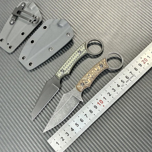Compact Outdoor Survival Knife - High Hardness Full Steel Camping & Adventure Knife