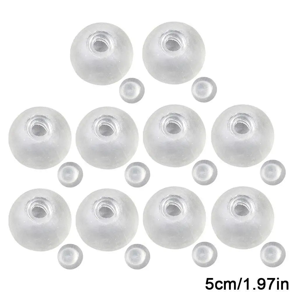 10-Piece Sphere Jewelry Casting Molds - DIY Silicone Ball Molds for Handmade Crafts and Stress Relief Toys