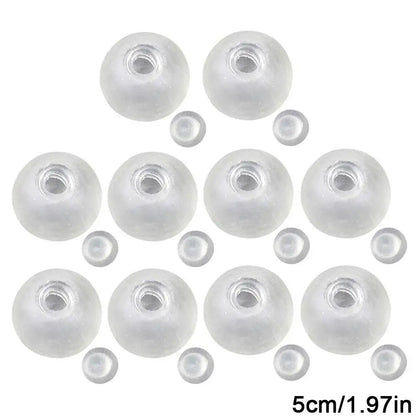 10-Piece Sphere Jewelry Casting Molds - DIY Silicone Ball Molds for Handmade Crafts and Stress Relief Toys