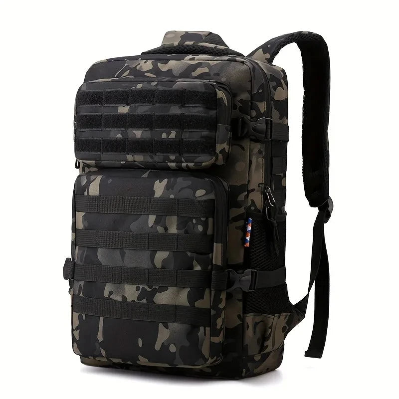 Men’s Tactical Camouflage Backpack – Large Capacity Multi-Layer Hiking & Camping Outdoor Sports Bag