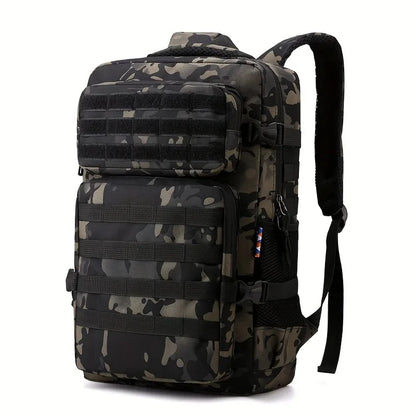 Men’s Tactical Camouflage Backpack – Large Capacity Multi-Layer Hiking & Camping Outdoor Sports Bag