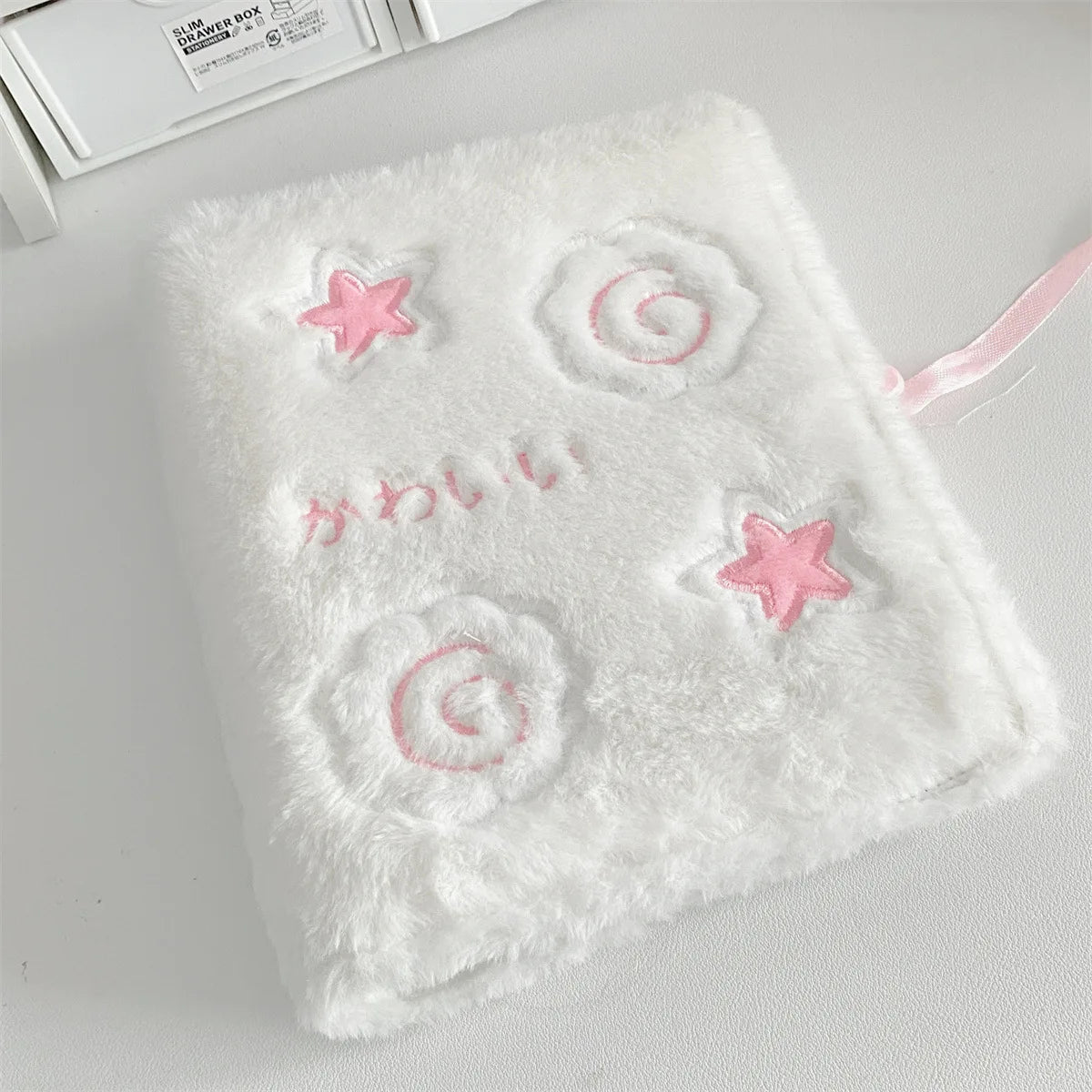 A6 Cartoon Plush Binder Photo Card Album – Cute Kpop Idol Collection Book for Girls