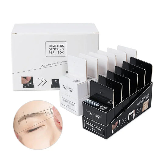 6PCS Microblading Pre-Ink Mapping String – Semi-Permanent Eyebrow Positioning & PMU Measurement Tool