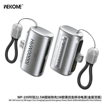 10000mAh Mini Power Bank Portable Fast Charging External Battery Pack – Compact Mobile Charger for iPhone, Samsung & Xiaomi Smartphones