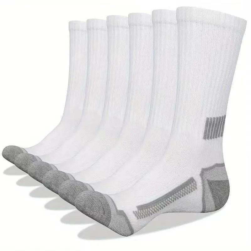 Men’s Athletic Sports Socks - 10 Pairs Breathable Crew Socks for Running, Basketball & Fitness