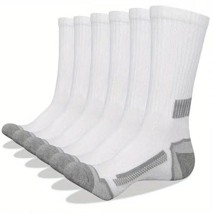 Men’s Athletic Sports Socks - 10 Pairs Breathable Crew Socks for Running, Basketball & Fitness