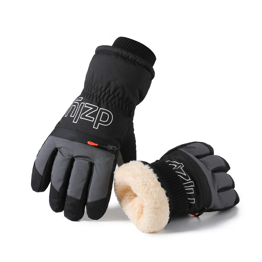 Adult Winter Ski & Snowboard Gloves – Waterproof Warm Motorcycle Riding Gloves for Men & Women