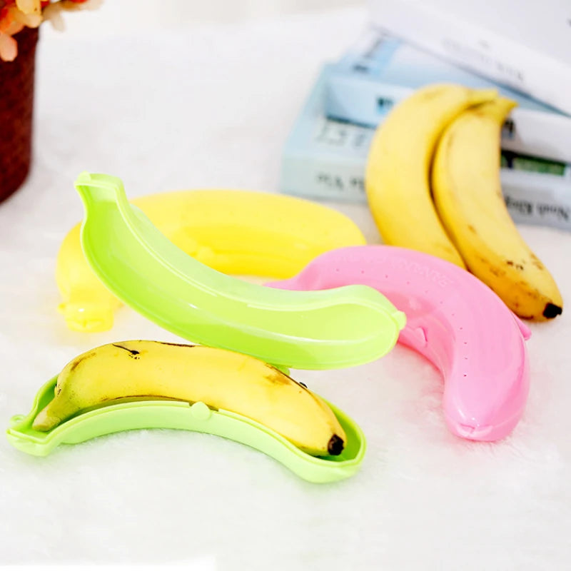 Cute Banana Storage Box for Outdoor Travel - Keep Your Bananas Fresh on the Go!