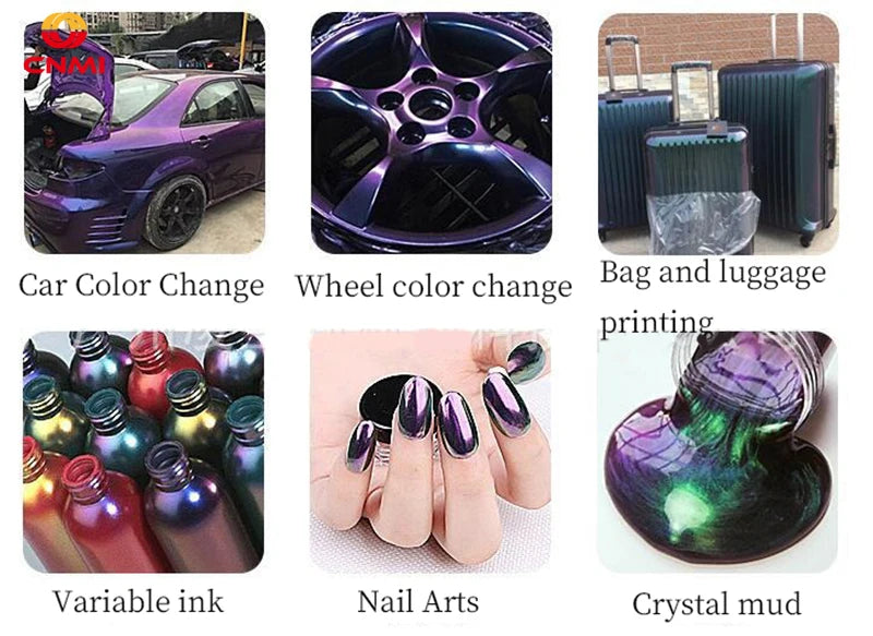 50g Chameleon Mica Powder Pigment - Blue to Violet Color-Shift Pearl for Epoxy Resin, Slime, Watercolor & DIY Crafts