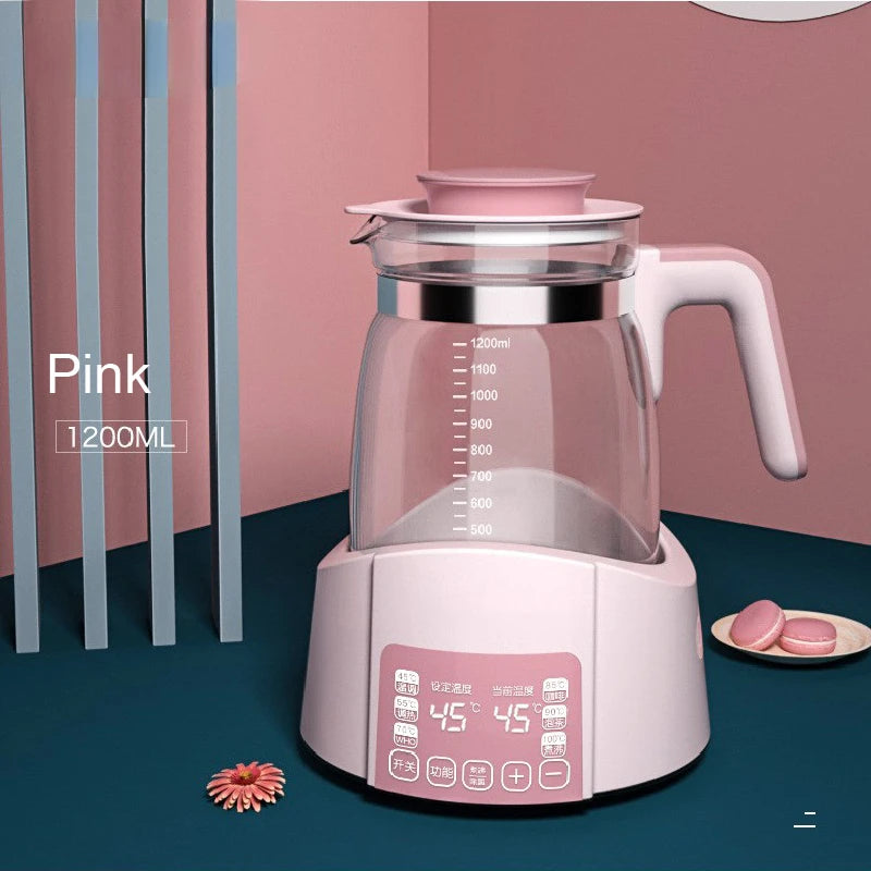 1.2L Infant Thermostatic Milk Kettle - Smart Insulation Water Warmer Pot for Baby Formula, Milk Powder & Automatic Heating