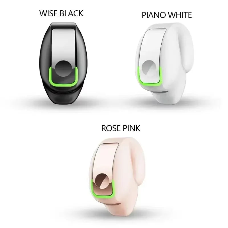 BT Wireless Earphone - Mini Clip-On Monaural Bone Conduction TWS Headset for Business & Everyday Use