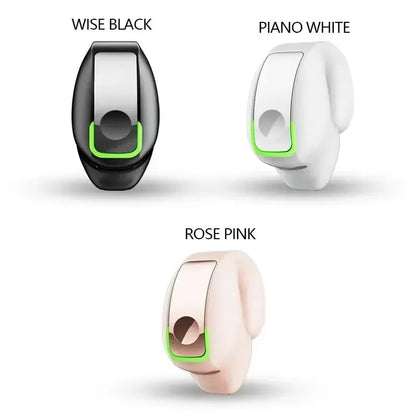 BT Wireless Earphone - Mini Clip-On Monaural Bone Conduction TWS Headset for Business & Everyday Use