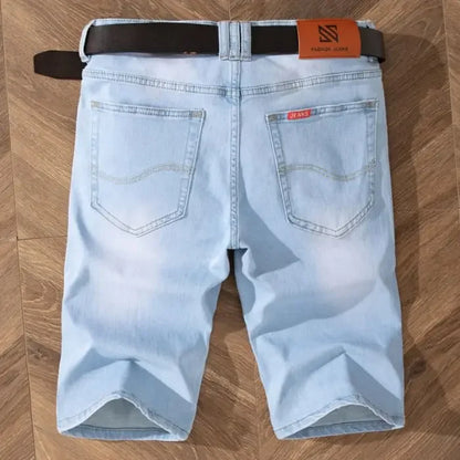 Men's Bermuda Denim Shorts - 2025 Summer Stretch Cotton Knee Length Jorts