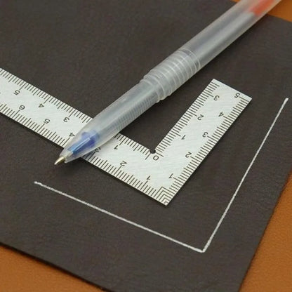Cute Stainless Steel Mini Square Ruler – Metal Measuring & Layout Tool for School Supplies, Precision Craft & Geometry Work